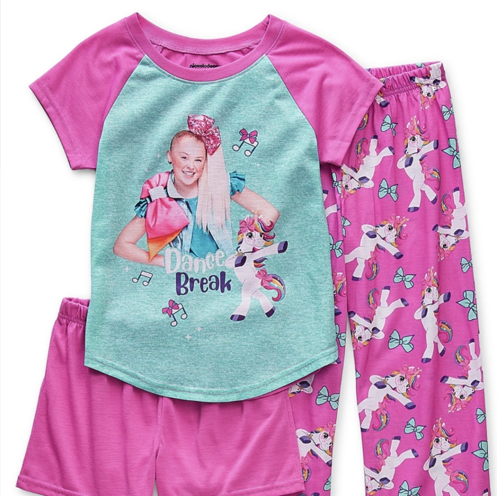 NWT JoJo Siwa 3-Piece Pajama Set
